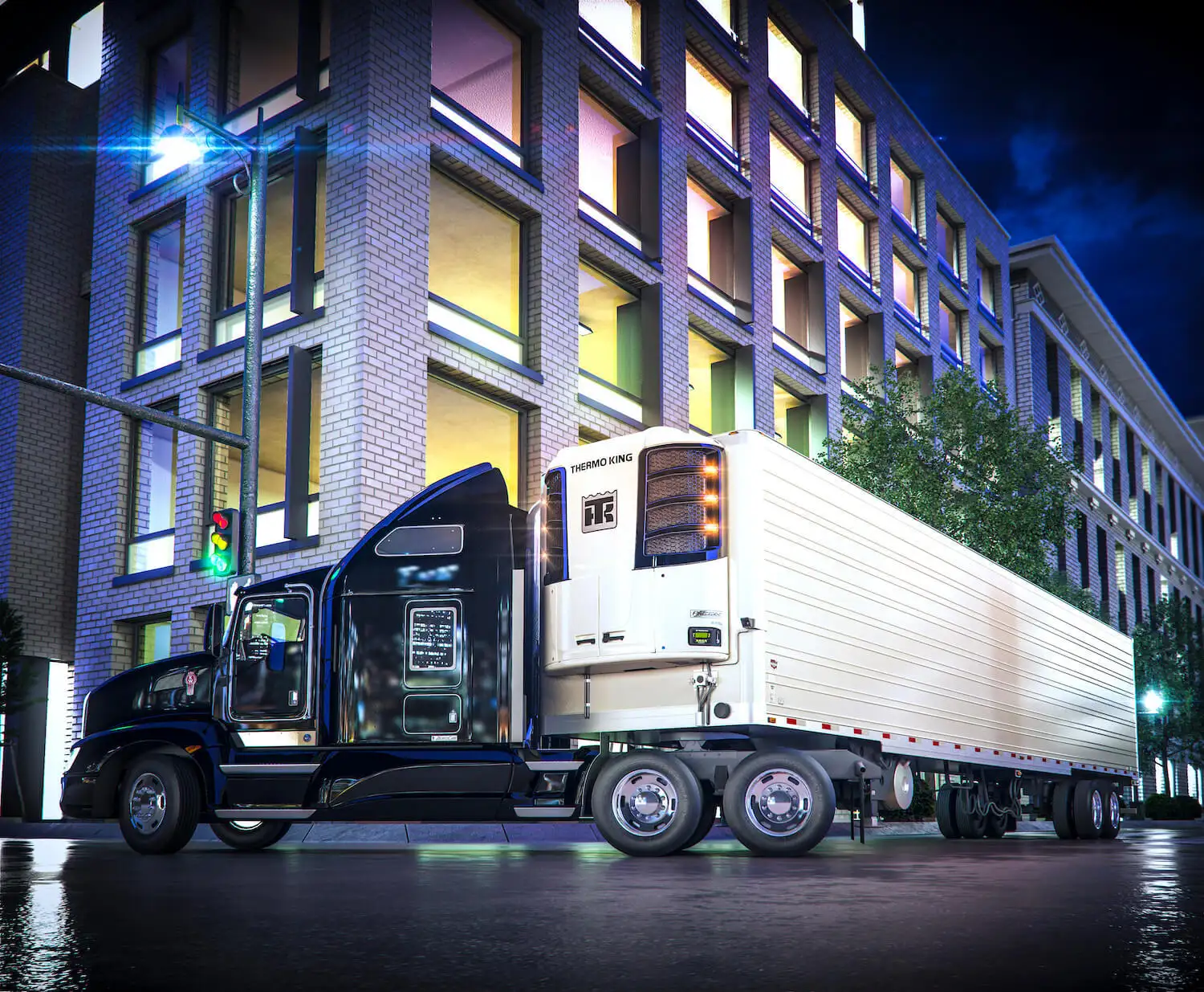 Thermo King Precedent unit on trailer